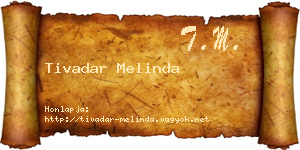 Tivadar Melinda névjegykártya